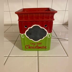 Scentsy Tis The Season DAYS UNTIL CHRISTMAS Countdown Full Size Wax Warmer